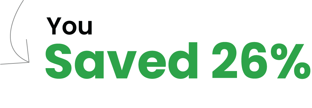 You Saved 26%